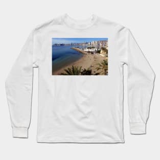 Benidorm Mal Pas Beach Costa Blanca Spain Long Sleeve T-Shirt